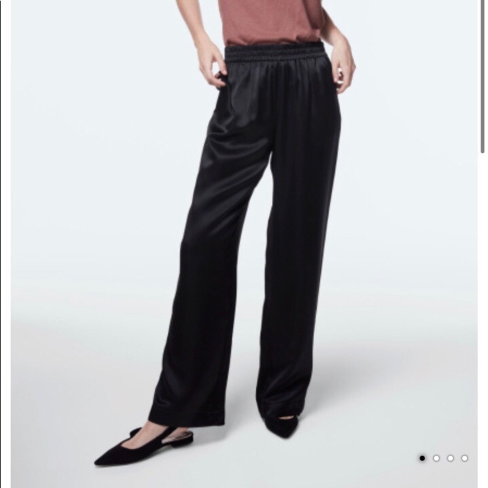 Jbrand Ardon Mid-Rise Straight Silk pant